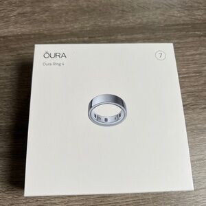 Oura Ring, Gen 4 Shiny Silver- size 7 - Brand New in box